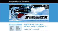 Desktop Screenshot of excalibursnowplowing.com